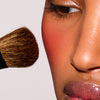 model with pocket blush candy apple
