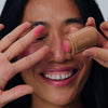 model wears pocket blush juice box