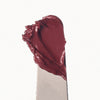 pocket blush in date cake on a metal spatula