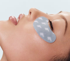 model wearing r icon peptide eye prep