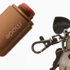 pocket blush freckle next to a key chain