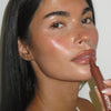 aisha with peptide lip tint honey mango