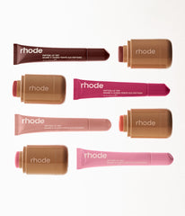 peptide lip tint espresso, raspberry jelly, toast, ribbon and pocket blush toasted teddy, sleepy girl, freckle, piggy