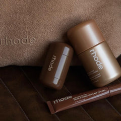 terry bag, pocket bronze, highlight milk, peptide lip tint honey mango