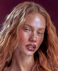 model wearing date cake blush