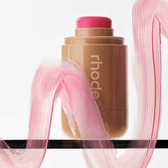 pocket blush juice box on a glass shelf