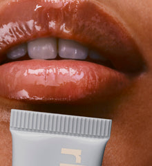 Charisse with peptide lip treatment
