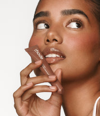elsadieka with peptide lip tint macadamia butter
