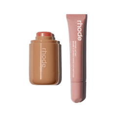 pocket blush freckle, peptide lip tint toast