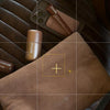 terry bag, pocket bronze, highlight milk, colada snap-on lipcase