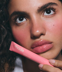keilani wears peptide lip tint in sweet pea
